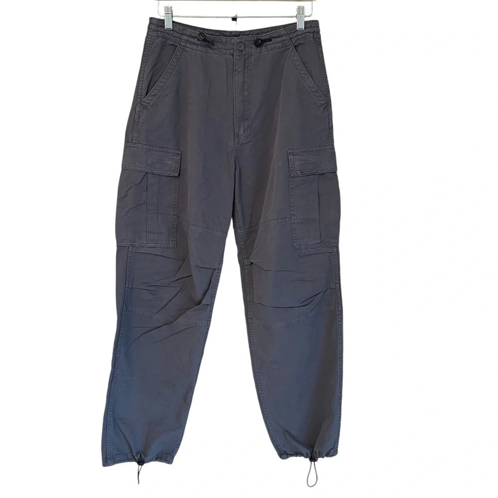 Brandy Melville Jemma Cargo Pants Slate Grey One Size NWT Casual Gorpcore Y2K